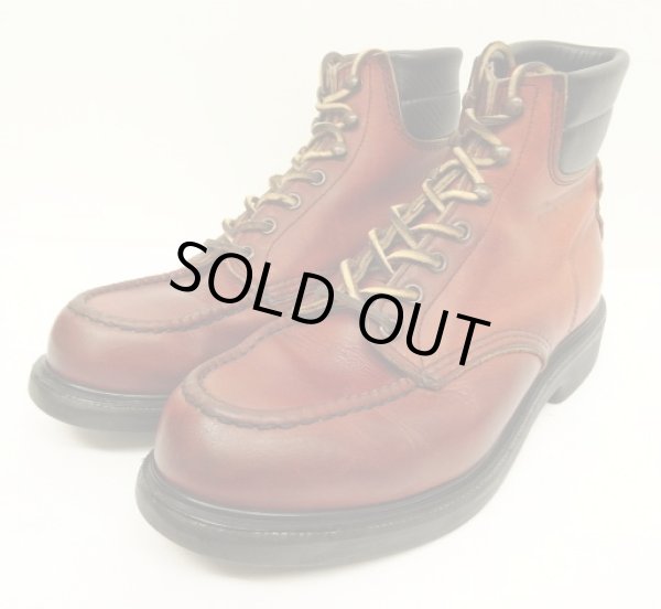 画像1: 90'S RED WING 8804 "刺繍羽タグ" スーパーソール レザー モックトゥブーツ オロラセット USA製 (VINTAGE)
