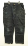 画像1: CARHARTT ダブルニー ダック ペインターパンツ ブラック W36L32 USA製 (VINTAGE)