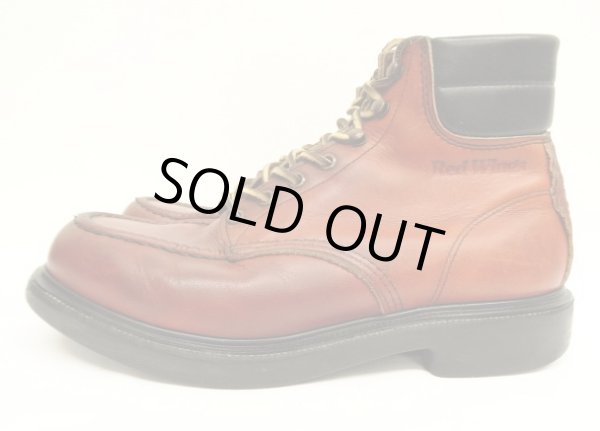 画像2: 90'S RED WING 8804 "刺繍羽タグ" スーパーソール レザー モックトゥブーツ オロラセット USA製 (VINTAGE)