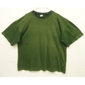画像: UNKNOWN シングルステッチ 半袖 ボックス Tシャツ フェードグリーン (VINTAGE)