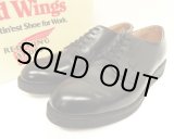 画像: 80'S RED WING 101 "プリント羽タグ" レザー ポストマンシューズ ブラック 箱付き USA製 (VINTAGE)
