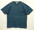 画像1: 80'S BANANA REPUBLIC シングルステッチ 耳付きポケット 半袖 Tシャツ ブルー USA製 (VINTAGE)