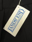 画像4: 90'S LANDS' END ツープリーツ ウールパンツ ブラック USA製 (DEADSTOCK)