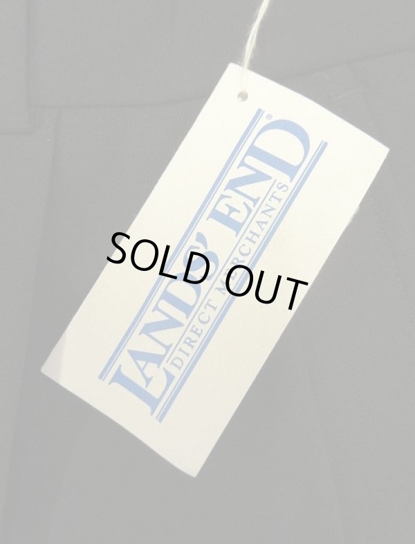 画像4: 90'S LANDS' END ツープリーツ ウールパンツ ブラック USA製 (DEADSTOCK)