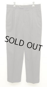 画像: BROOKS BROTHERS ツープリーツ ウールパンツ チャコール (USED)