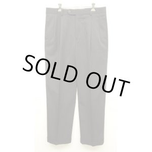 画像: BROOKS BROTHERS ツープリーツ ウールパンツ チャコール (USED)