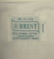 画像2: 60'S BRENT コットン100% 長袖 オープンカラーシャツ ホワイト (VINTAGE)
