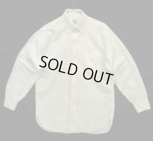 画像1: 60'S RUPERT RHODES 6ボタン マチ付き オックスフォード BDシャツ ホワイト USA製 (VINTAGE)