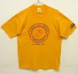 画像1: 80'S アメリカ軍 USMC シングルステッチ 半袖 Tシャツ イエロー USA製 (MINT CONDITION)