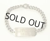 画像: アメリカ軍 US NAVY RESERVE "U.S.N.R刻印入り" IDプレート チェーンブレスレット シルバー (VINTAGE)
