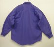 画像3: 90'S PATAGONIA 旧タグ 三角フラップ 長袖 ワークシャツ ブルー マカオ製 (VINTAGE)