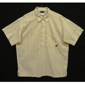 画像: 05'S PATAGONIA オーガニックコットン/ナイロン 半袖 プルオーバーシャツ ストライプ (VINTAGE)