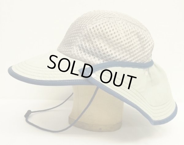 画像3: 90'S PATAGONIA ネックガード付き ナイロン メッシュキャップ ライトブルー USA製 (VINTAGE)