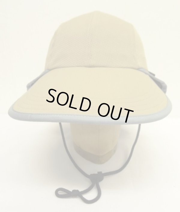 画像2: 00'S PATAGONIA ネックガード付き ナイロン ロングビルキャップ ベージュ (VINTAGE)