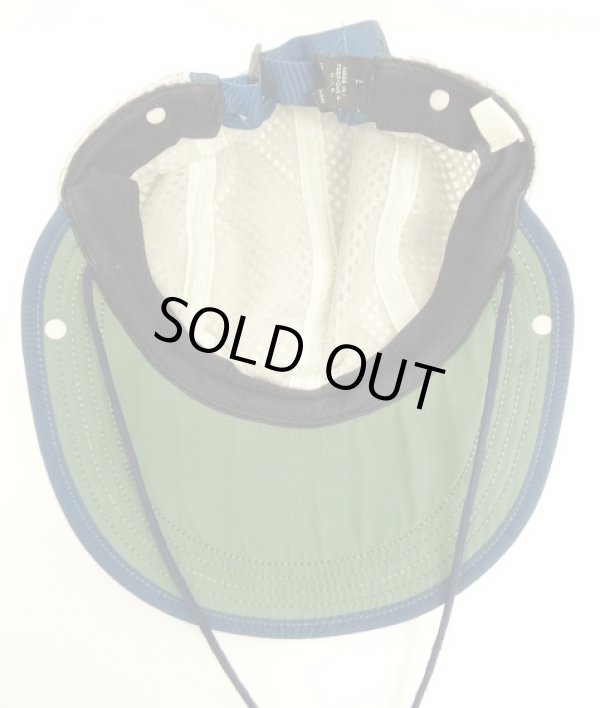 画像8: 90'S PATAGONIA ネックガード付き ナイロン メッシュキャップ ライトブルー USA製 (VINTAGE)