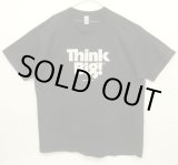 画像: 80'S THINK BIG! シングルステッチ 半袖 Tシャツ ブラック USA製 (VINTAGE)