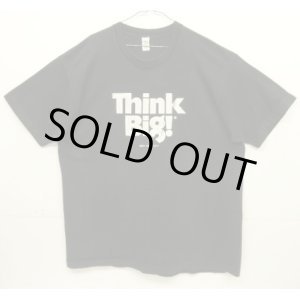 画像: 80'S THINK BIG! シングルステッチ 半袖 Tシャツ ブラック USA製 (VINTAGE)
