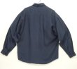 画像3: DANIEL HECHTER フラップ付きポケット 長袖 シルクシャツ ネイビー (VINTAGE)