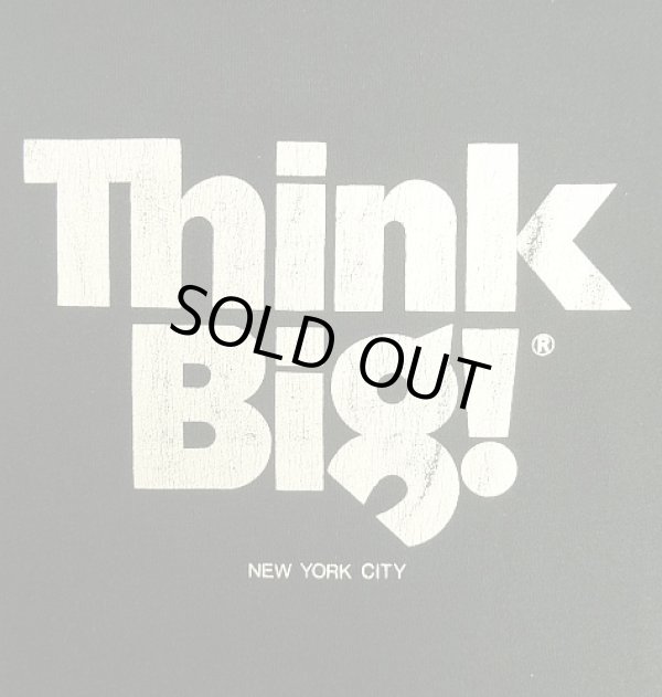 画像3: 80'S THINK BIG! シングルステッチ 半袖 Tシャツ ブラック USA製 (VINTAGE)