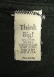 画像2: 80'S THINK BIG! シングルステッチ 半袖 Tシャツ ブラック USA製 (VINTAGE)