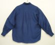 画像3: FRATELLO フラップ付きポケット 長袖 シルクシャツ ダークブルー (VINTAGE)