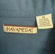 画像2: HAVANERA ラミー/レーヨン 半袖 オープンカラーシャツ ブルー/トープ＆ナチュラル (VINTAGE)