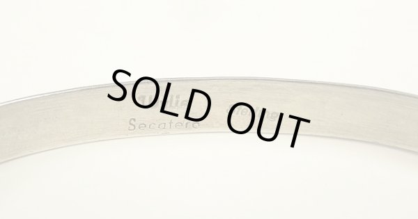 画像3: ナバホ族 インディアンジュエリー "WYLIE SECATERO" スタンプワーク シルバー トライアングルバングル (NEW)