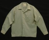 画像: 60'S TOWNCRAFT 長袖 オープンカラーシャツ グレー (VINTAGE)
