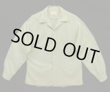 画像: 60'S TOWNCRAFT 長袖 オープンカラーシャツ ライトグリーン (VINTAGE)