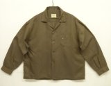 画像: 60'S TOWNCRAFT 長袖 オープンカラーシャツ トープ (VINTAGE)