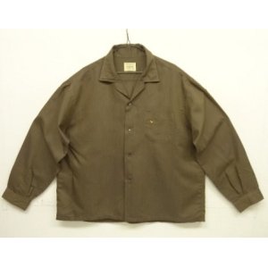 画像: 60'S TOWNCRAFT 長袖 オープンカラーシャツ トープ (VINTAGE)