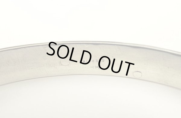 画像2: ナバホ族 インディアンジュエリー "HENRY MARIANO" スタンプワーク シルバー バングル (NEW)