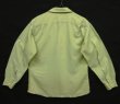 画像3: 60'S TOWNCRAFT 長袖 オープンカラーシャツ ライトグリーン (VINTAGE)