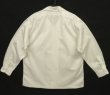 画像3: 90'S RALPH LAUREN "STEWARD" ポプリン フラップ付きポケット 長袖 オープンカラーシャツ ホワイト (VINTAGE)