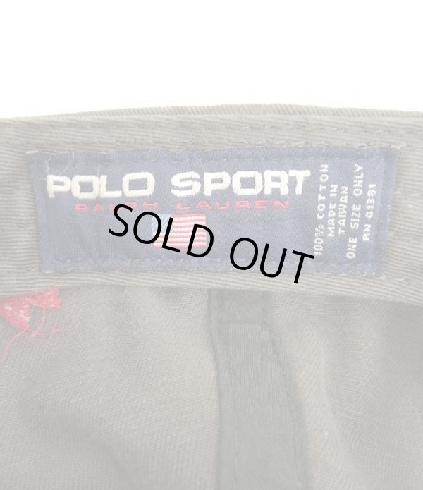 画像6: 90'S RALPH LAUREN "POLO SPORT" WING FOOT ベースボールキャップ ブラック (VINTAGE)