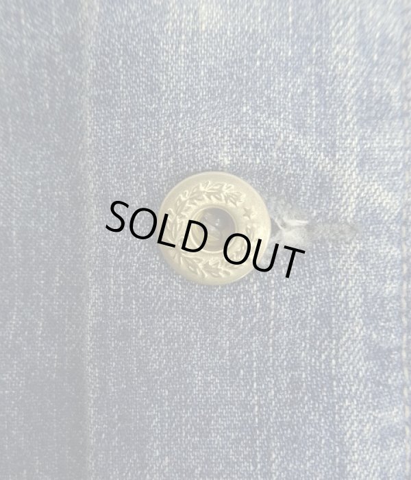 画像5: RALPH LAUREN "POLO COUNTRY" 月桂樹ボタン デニム カバーオール インディゴ (USED)