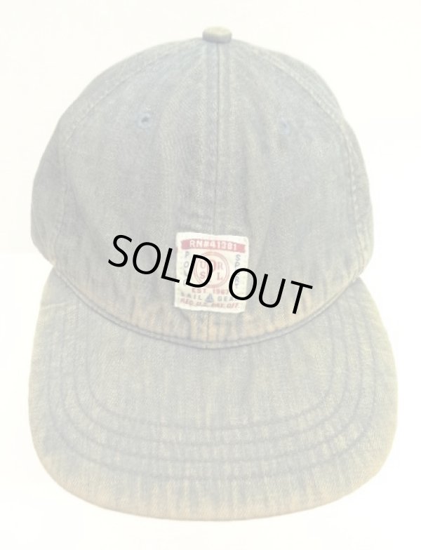 画像2: 90'S RALPH LAUREN "POLO SPORT" デニム ベースボールキャップ インディゴ (VINTAGE)