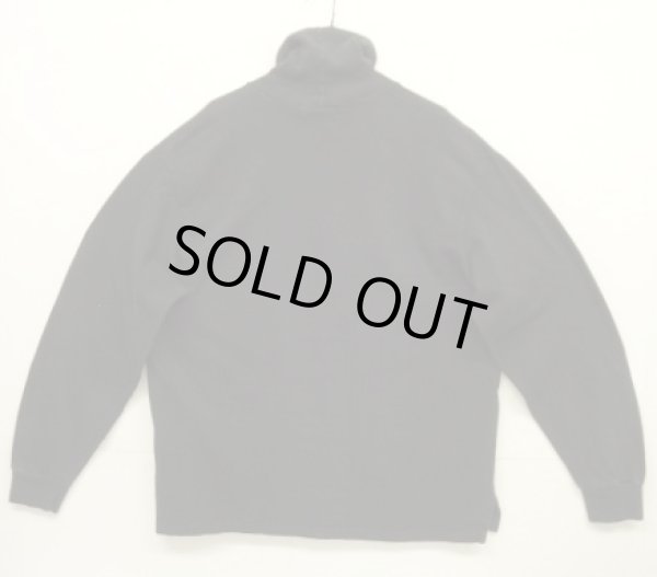 画像4: 90'S RALPH LAUREN 鹿の子 タートルネック 長袖 Tシャツ ブラック USA製 (VINTAGE)