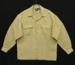 画像1: 90'S RALPH LAUREN レーヨン/リネン フラップ付きポケット 長袖 オープンカラーシャツ ベージュ (VINTAGE)