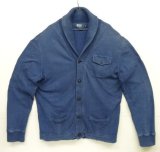 画像: 90'S RALPH LAUREN コットン ショールカラー カーディガン インディゴ (VINTAGE) 