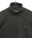 画像3: 90'S RALPH LAUREN 鹿の子 タートルネック 長袖 Tシャツ ブラック USA製 (VINTAGE)
