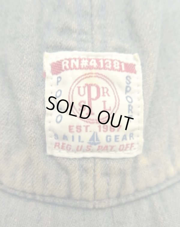 画像3: 90'S RALPH LAUREN "POLO SPORT" デニム ベースボールキャップ インディゴ (VINTAGE)