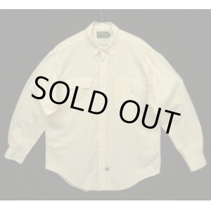 画像: 90'S RALPH LAUREN "POLO COUNTRY" 猫目ボタン 長袖 ワークシャツ 生成り (VINTAGE)