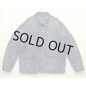 画像: RALPH LAUREN "POLO COUNTRY" 月桂樹ボタン デニム カバーオール インディゴ (USED)