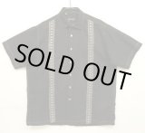 画像: GUAYABERA SHIRT 半袖 キューバシャツ 後染めブラック (VINTAGE)