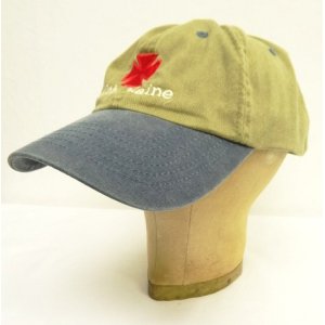 画像: 20th MAINE 6パネル ツートンカラー ベースボールキャップ タン/ブルー (USED)
