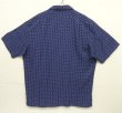 画像4: 90'S RALPH LAUREN "CLAYTON" レーヨン 半袖 オープンカラーシャツ ネイビー/ホワイト小紋柄 (VINTAGE)