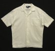 画像1: 90'S RALPH LAUREN "CHAUNCEY" コットン 半袖 オープンカラーシャツ ホワイト (VINTAGE)