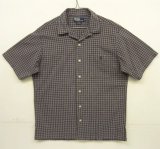 画像: 90'S RALPH LAUREN "ADAMS" コットン 半袖 オープンカラーシャツ チェック柄 (VINTAGE)