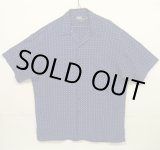 画像: 90'S RALPH LAUREN "CLAYTON" レーヨン 半袖 オープンカラーシャツ ネイビー/ホワイト小紋柄 (VINTAGE)